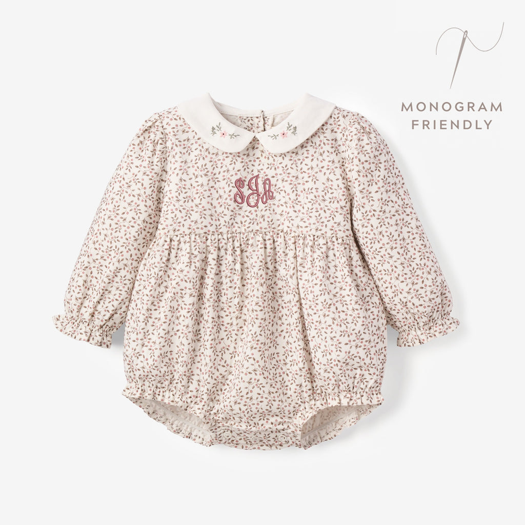 Berry Vines Embroidered Collar Bubble