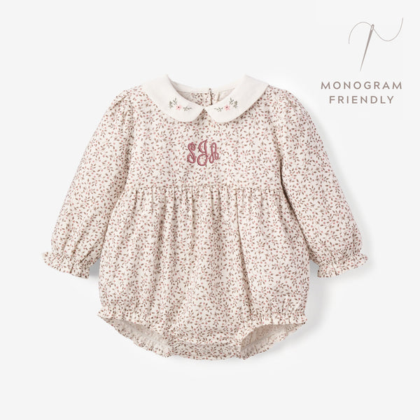 Berry Vines Embroidered Collar Bubble