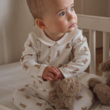 Teddy Bear Double Layered Collar Jumpsuit