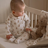 Teddy Bear Double Layered Collar Jumpsuit