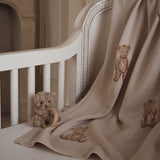 Teddy Bear Knit Baby Blanket