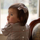 Plaid Bow Clip Set