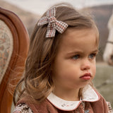 Plaid Bow Clip Set