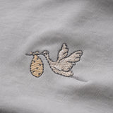 Stork Print Organic Double Layer Swaddle Blanket