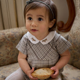 Heritage Plaid Embroidered Collar Bubble