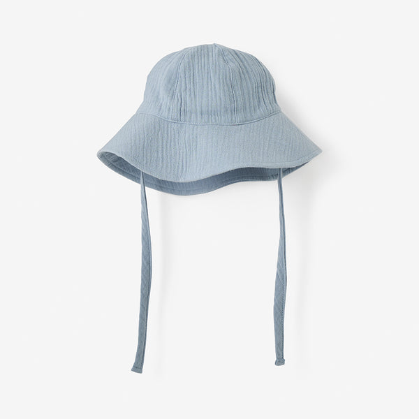 Stone Blue Organic Muslin Sun Hat