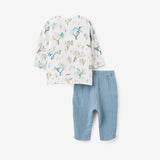 Treehouse Forest Organic Muslin Henley Top & Pant Set