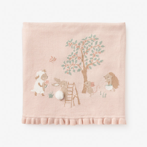 Garden Picnic Knit Blanket