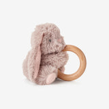 Plush Bunny Wooden Ring Rattle