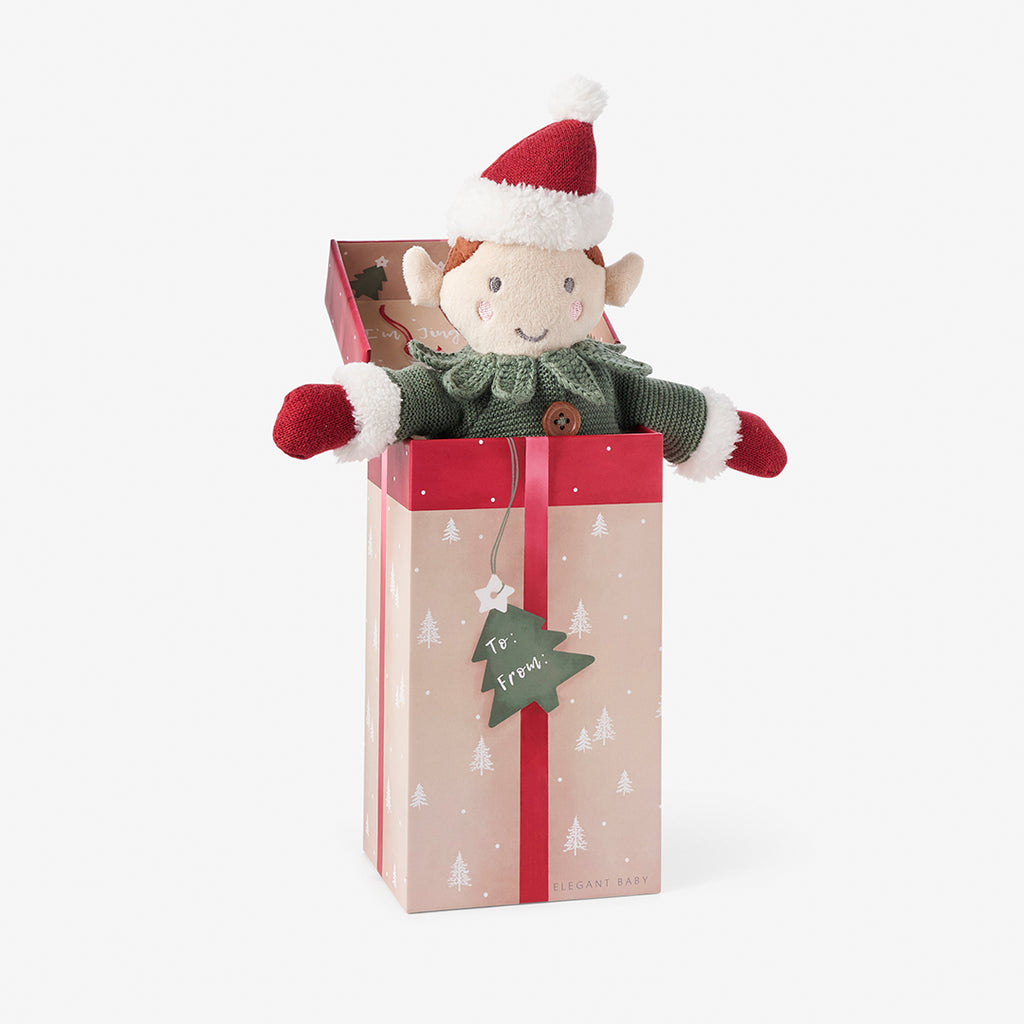 'Jingle' Elf Knit Toy in Gift Box