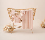 Pink Cashmere Pointelle Layette Set with Box