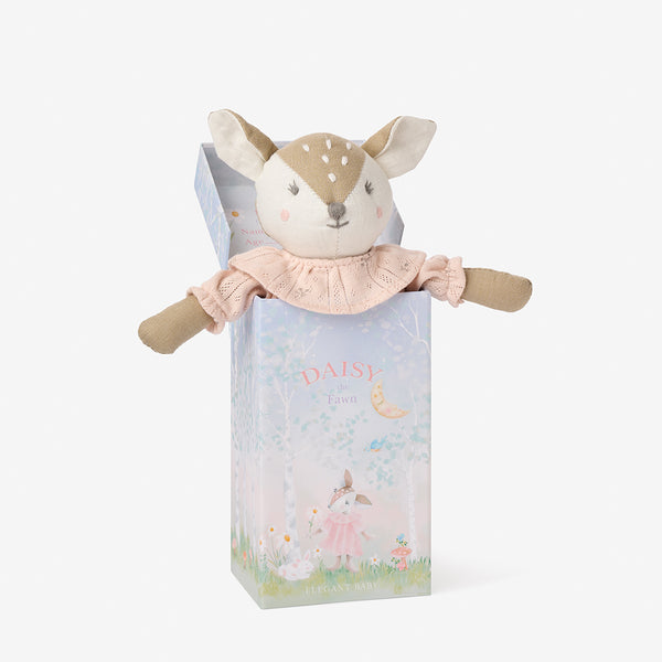 10" Daisy the Fawn Linen Toy Boxed