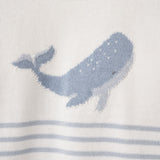 Whale Striped Knit Short Set