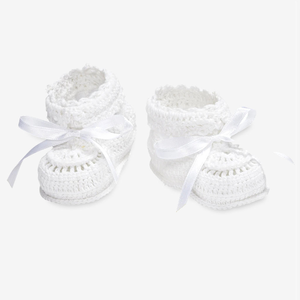 Christening Hand Crocheted Baby Booties